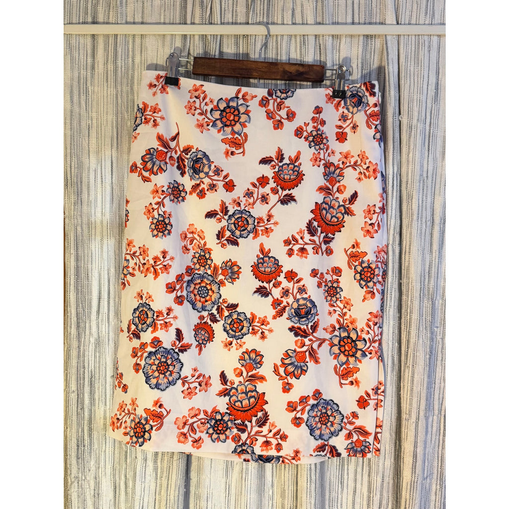 Spring Floral Ann Taylor Pencil Skirt