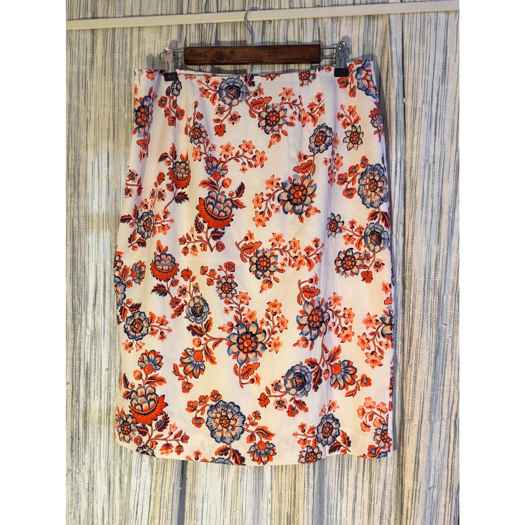 Spring Floral Ann Taylor Pencil Skirt